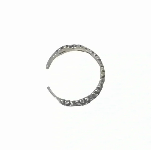 925 STERLING SILVER FLORAL CROWN FLOWER CHILD FESTIVAL TOE RING SIZE XS - Picture 7 of 15